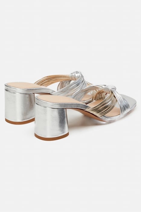MONICA KNOT MULE GOLD/SILVER 3
