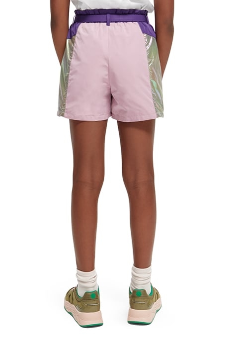 GIRLS METALLIC COLOUR BLOCK SHORTS METALLIC COLORBLOCK 2