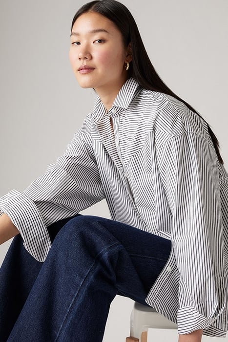 PIECED BUTTON-DOWN SHIRT WHITE 5