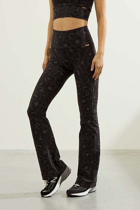 CELINE FLARED LEGGINGS LEOPARD STONE GREY 1