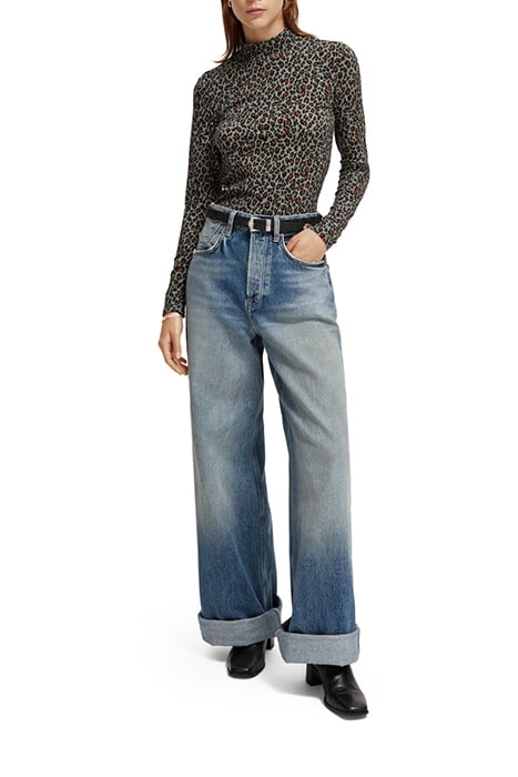 ALL OVER PRINTED MOCKNECK LONG SLEEVED SHIRT CREATURES OF TH 3