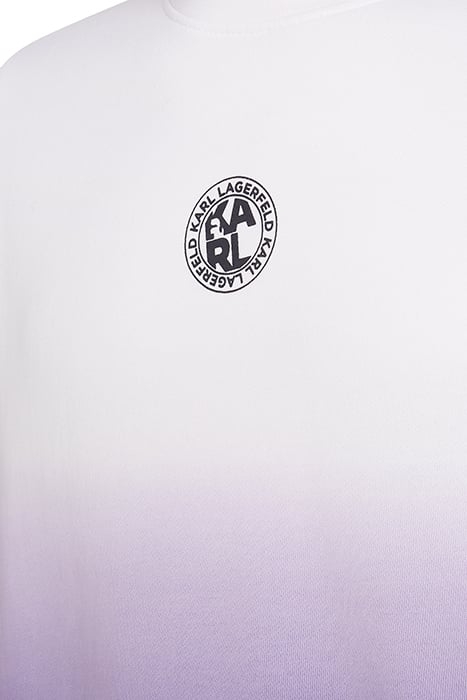 DIP DYE LOGO SWEATSHIRT WHITE 3