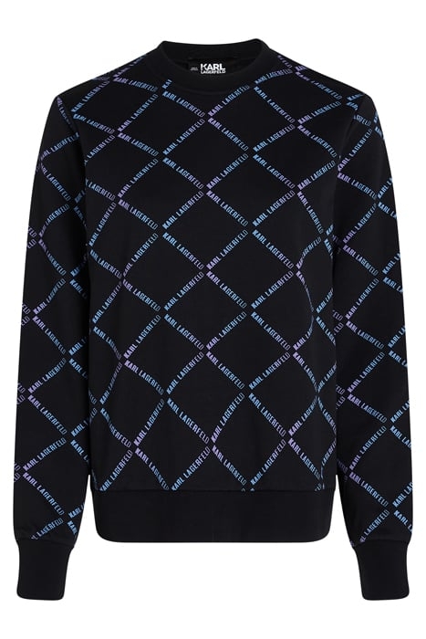 DIAMOND KARL AOP SWEAT BLACK 1