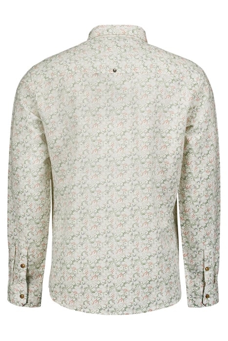 SHIRT ALLOVER PRINTED WITH LINEN WHITE 2