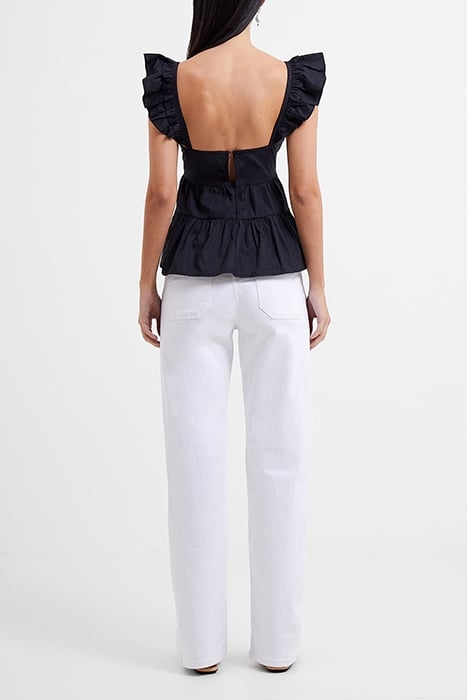 RHODES CONSC POPLIN TIERED CAM BLACK 2