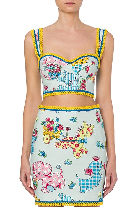 CALICO ANIMALS PIQUE BRALETTE BLUE 1