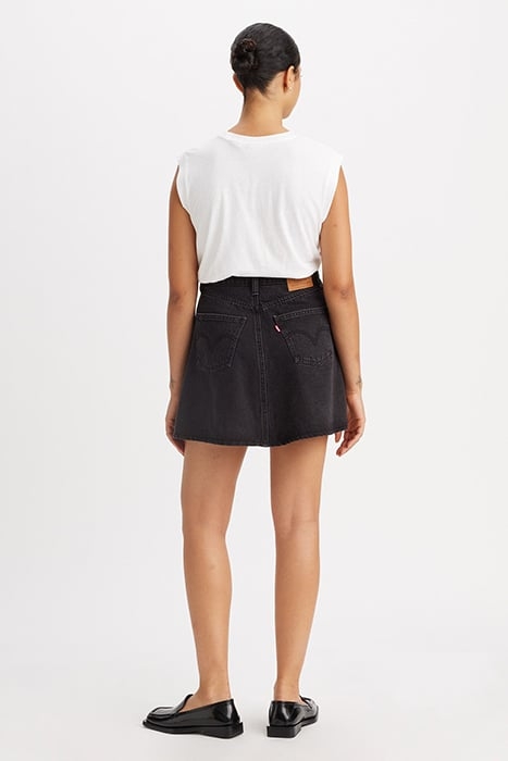MINI DENIM SKIRT BLACK 3