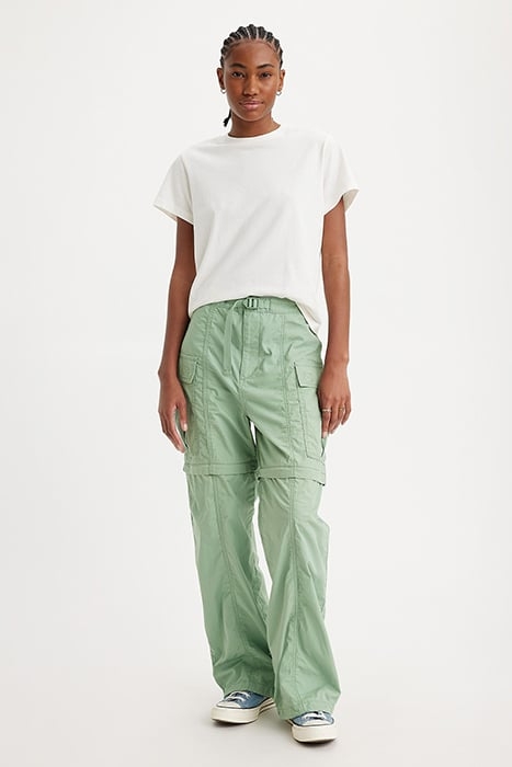 CONVERTIBLE CARGO PANT GREEN 1