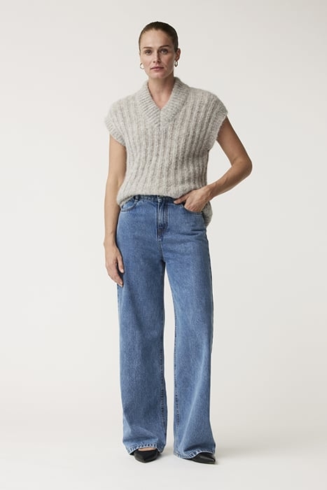 DILL VEST PEBBLE GREY 2