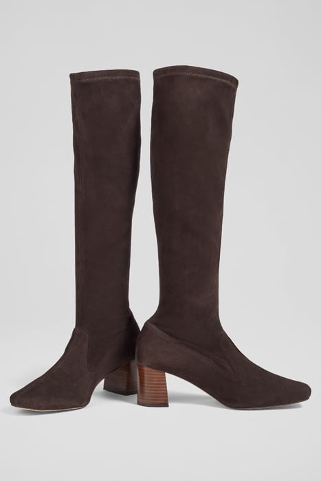 DAVINA STRETCH BOOTS CHOCOLATE 3