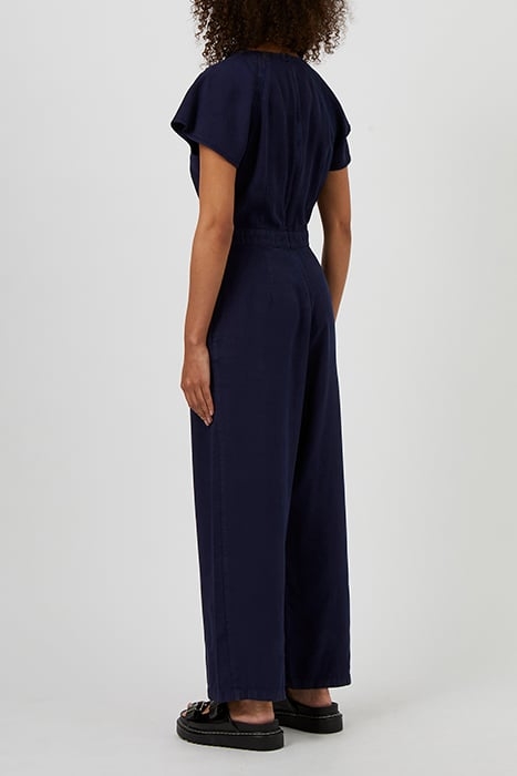 SIMPLE LYOCELL SSLV JUMPSUIT BLUE 2