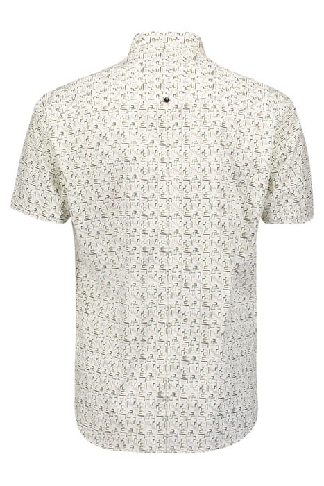 SHIRT SHORT SLEEVE STRETCH ALLOVER PRINTED GREEN 5