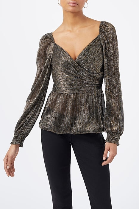 SHIMMER SPARKLE LS TOP BLACK 1