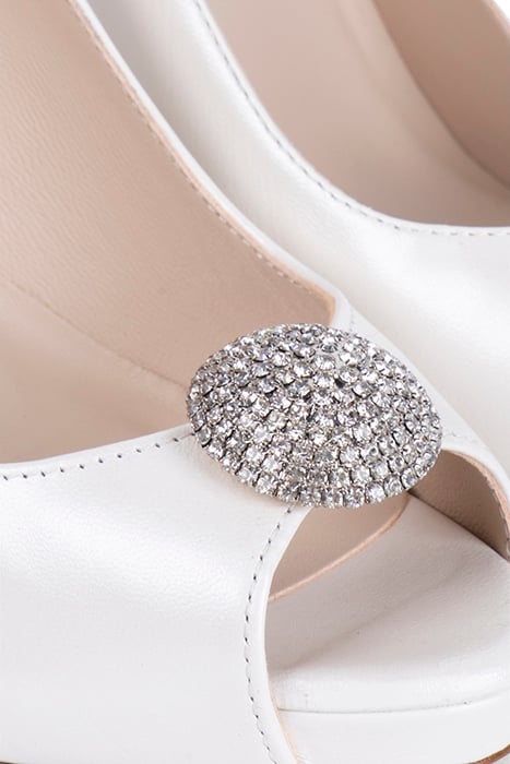 ONINA PEEP TOE PEARL 4