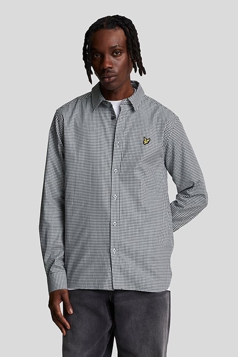 SHEPHERD CHECK SHIRT DARK NAVY/ WHITE 1