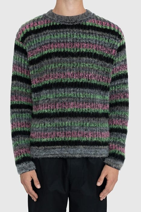 AGR – FUZZY MOHAIR CREWNECK SWEATER MULTI 1