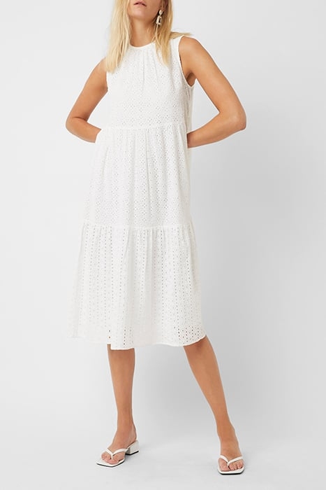 SUMMER BROIDERIE S/LSS DRS WHITE 1