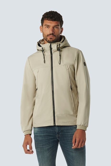 JACKET MID LONG HOODED STONE 1