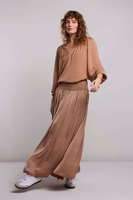 SKIRT DRAPEY SATIN DESERT 1