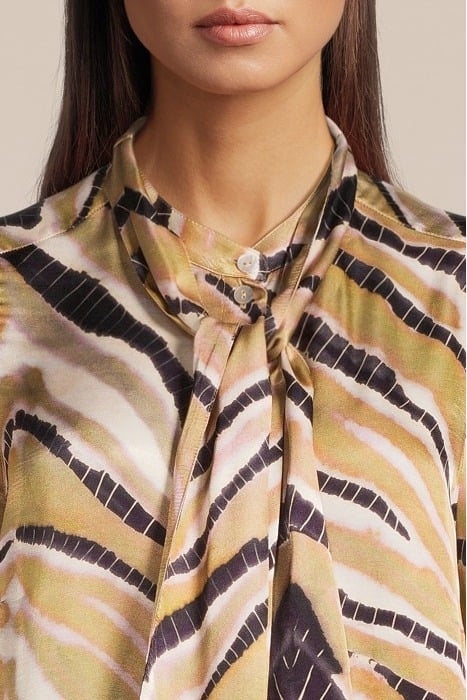 BLOUSE ZIGZAG GREEN LENTIL 4