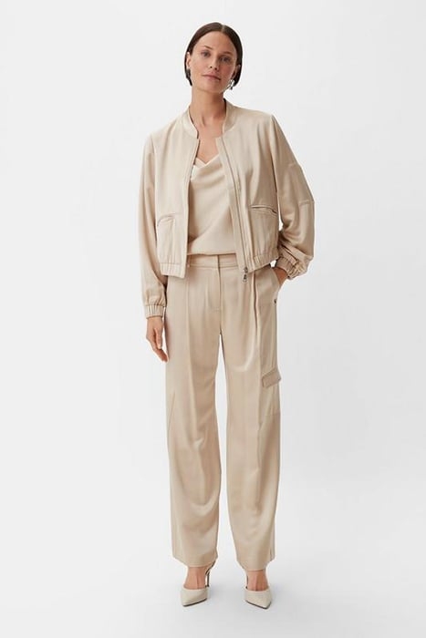 MID-RISE WIDE LEG TROUSER BROWN 3