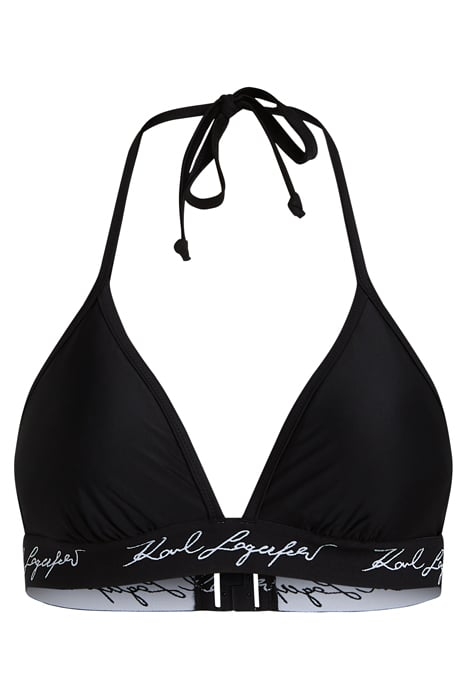 SIGNATURE TRIANGLE SWIM TOP BLACK 1