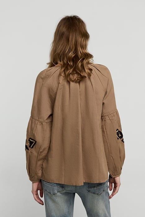 TOP LINNEN HEAVY EMBROIDERY FUNGHI 2