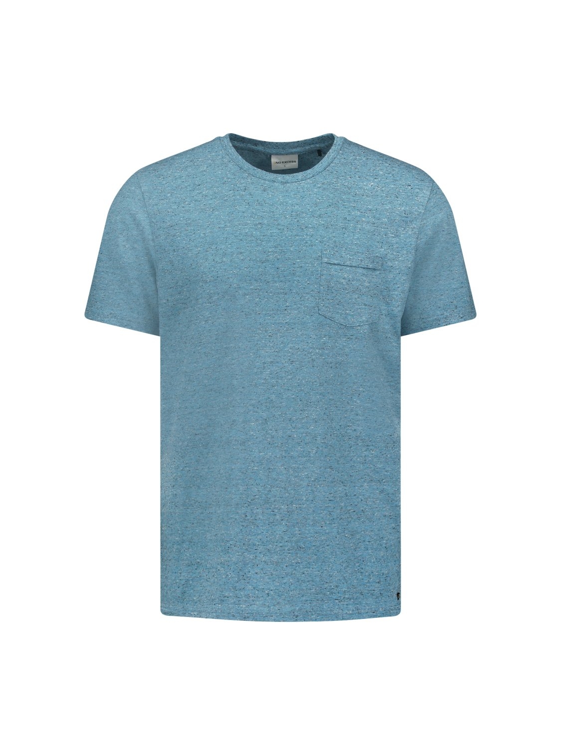 T-SHIRT CREWNECK MULTI COLOURED MELANGE AQUA 4