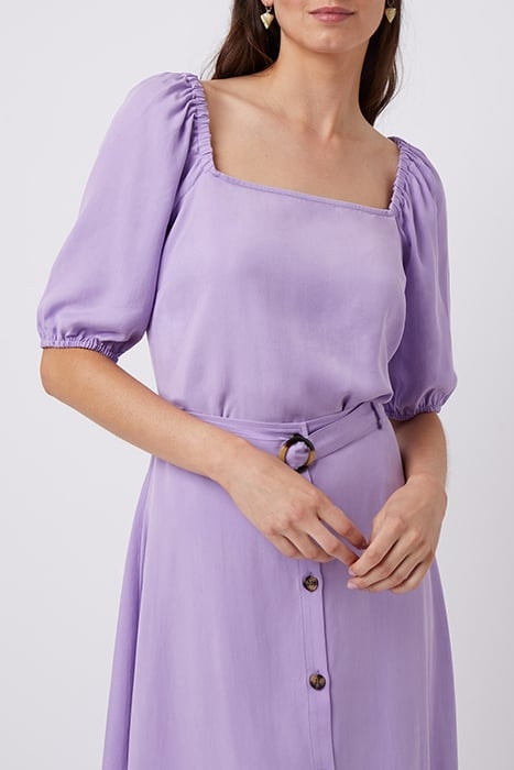 SIMPLE LYOCELL SS SQ NK TOP PURPLE 1