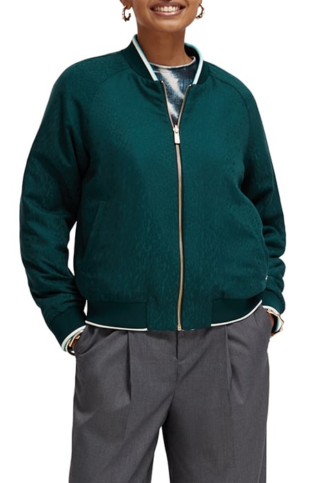 REVERSIBLE BOMBER JACKET DISCO TIE DYE BOTTLE GREEN 7