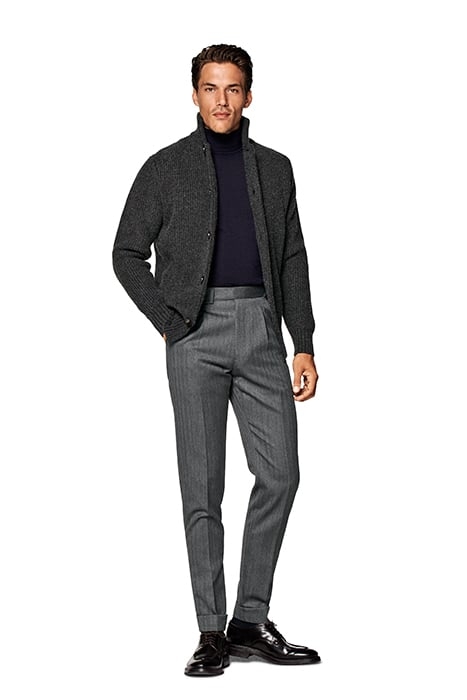 DARK GREY MERINO CARDIGAN DARK GREY 3