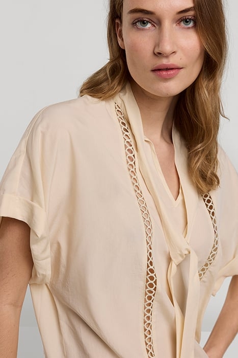 TOP BOW TIE LYOCELL COTTON IVORY 4