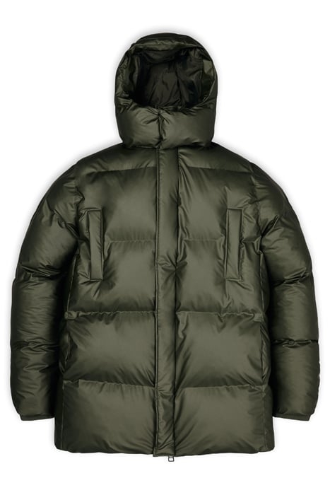 UNISEX BOXY PUFFER PARKA EVERGREEN 1