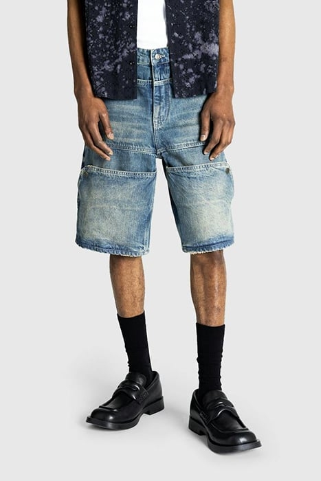 GUESS USA – GUSA UTILITY SHORT GUSA USED INDIGO WASH 1