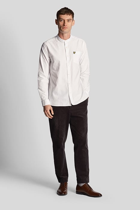 OXFORD GRANDAD SHIRT WHITE 3