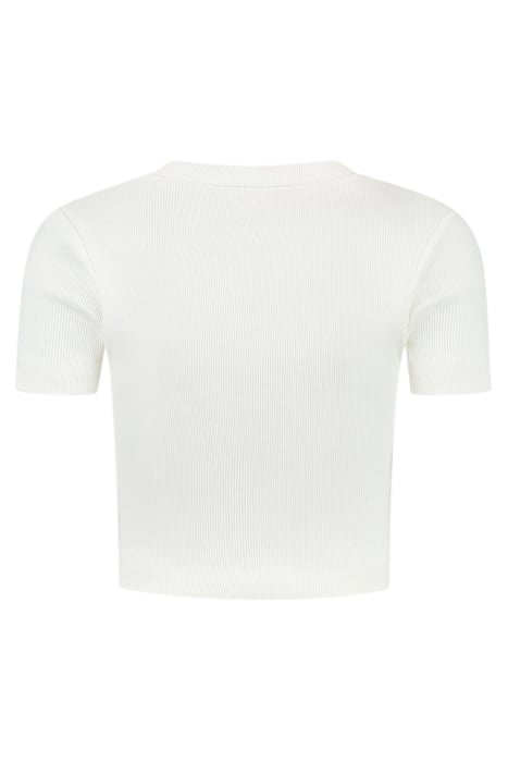 BEVERLY HILLS RIB TOP STAR WHITE 2