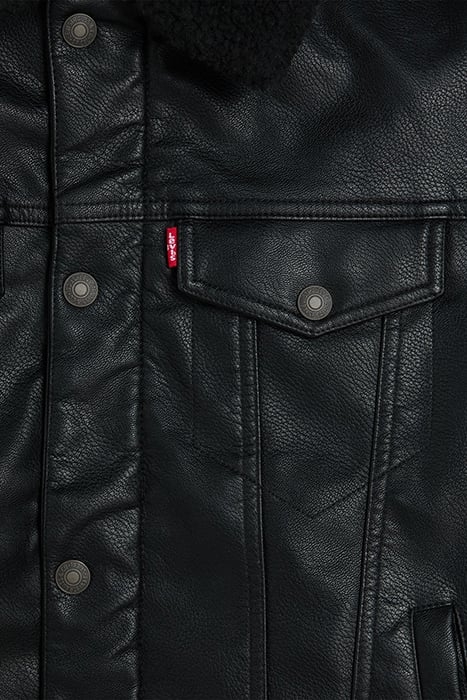 LSERELAXFIT LEATHER & BIKER JACKET BLACK 7