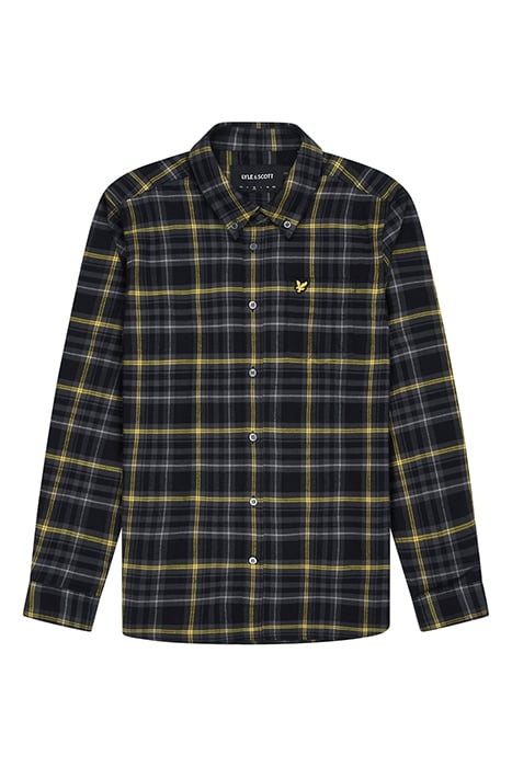CHECK FLANNEL SHIRT JET BLACK 3