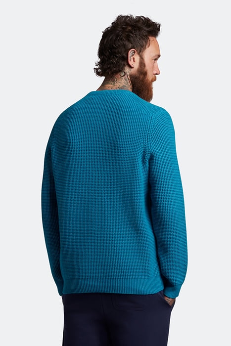 TUCK STITCH KNIT PEAK BLUE 2