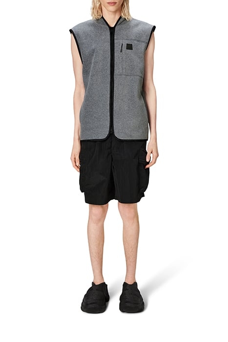UNISEX DURBAN FLEECE VEST T1 DARK GREY MELANGE 2