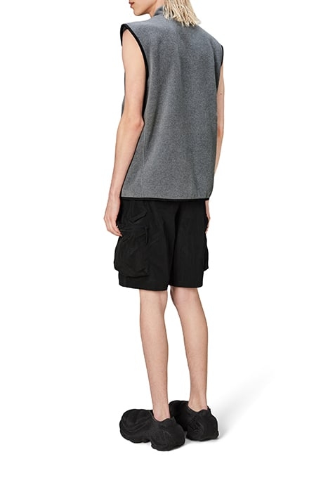 UNISEX DURBAN FLEECE VEST T1 DARK GREY MELANGE 3