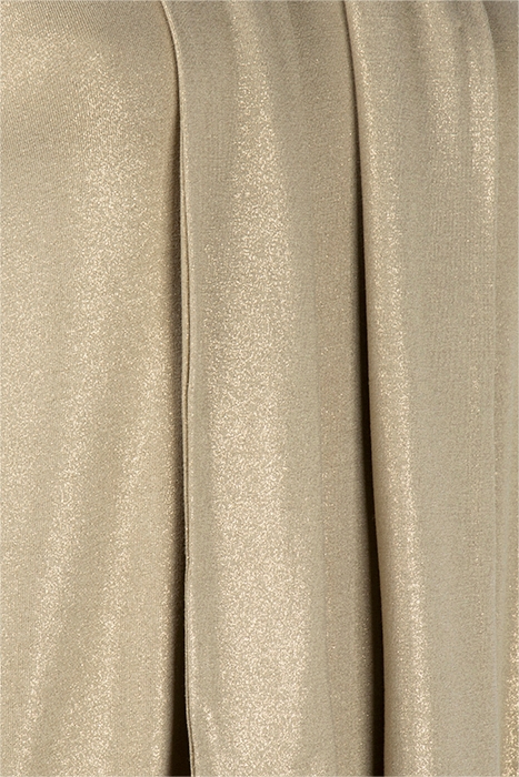 TOP BALLOON SLEEVE METALLIC COATED JERSEY GREEN LENTIL 3