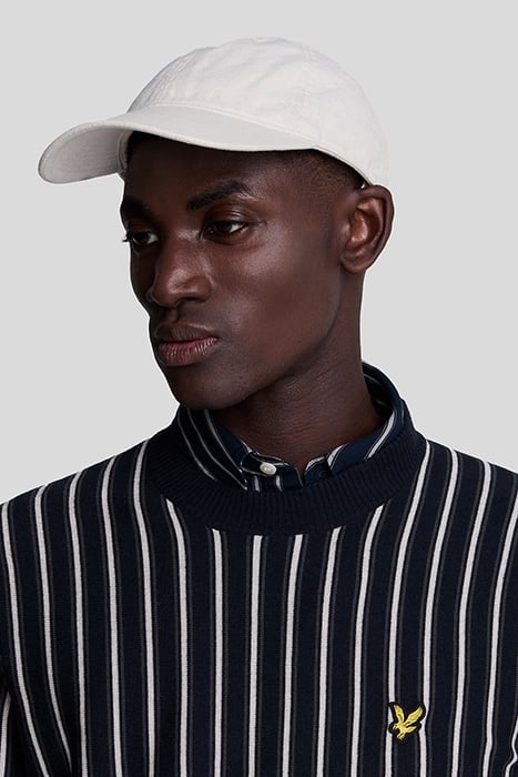 VERTICAL STRIPE CREW NECK JUMPER DARK NAVY 5