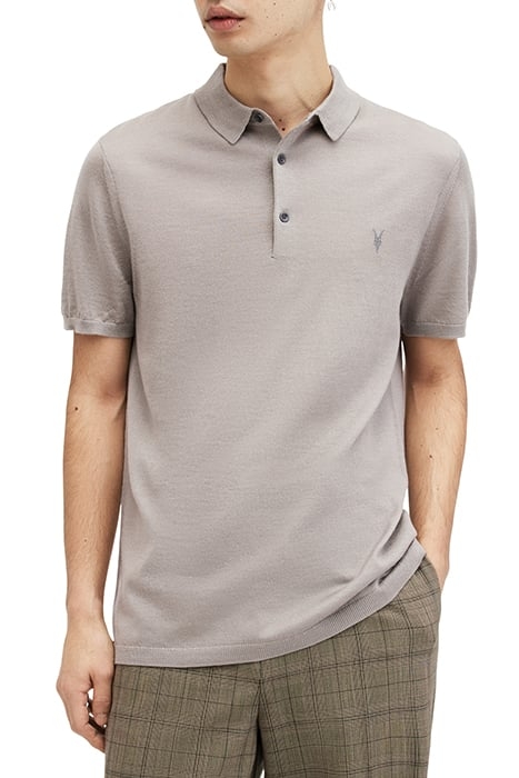 MODE MERINO SS POLO CHESTNUT TAUPE 1