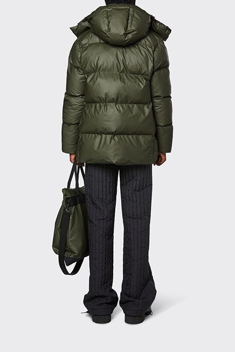 UNISEX BOXY PUFFER PARKA EVERGREEN 5