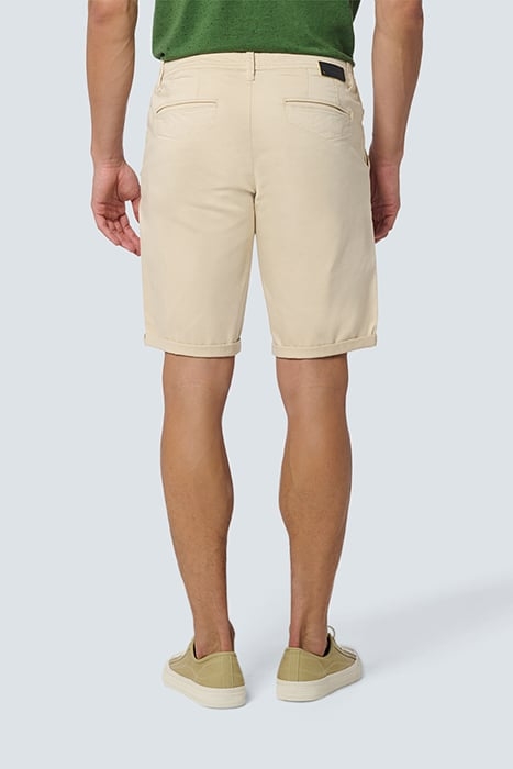 SHORT CHINO GARMENT DYED TWILL STRETCH CREAM 2