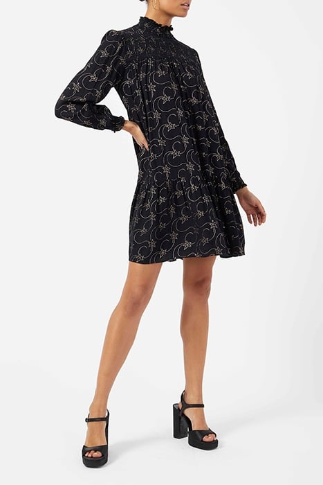 STELLAR FOIL LS HNCK DRESS BLACK 3