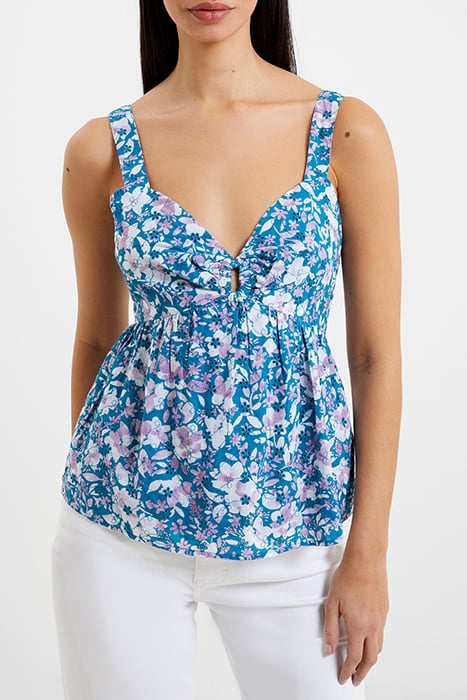 DREANNA FLORES TOP BLUE 1