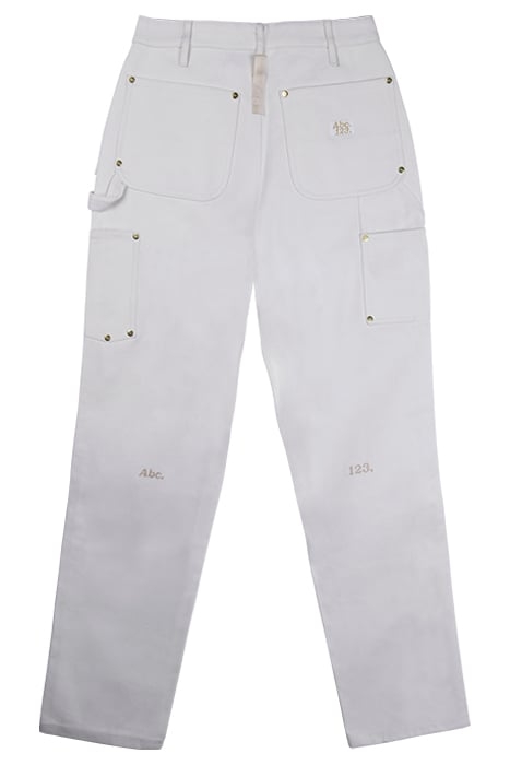 ABC. – DOUBLE KNEE PANT WHITE 2