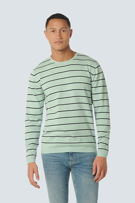 PULLOVER CREWNECK STRIPE MINT 1